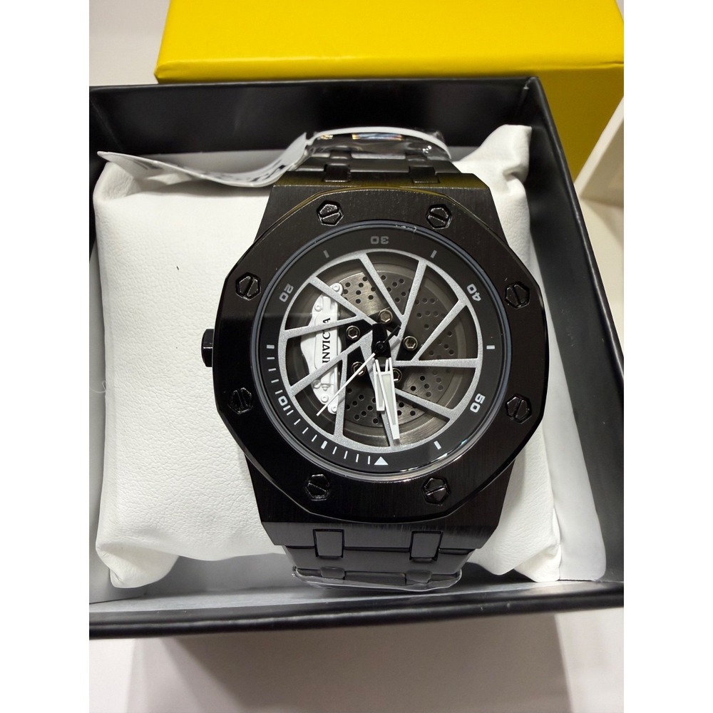 Invicta Speedway Rim Men's Watch - 42mm, Black (70037) with case